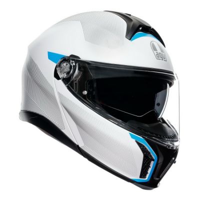 AGV TOURMODULAR Frequency vyklápěcí helma světle-šedá/modrá vel.XXL